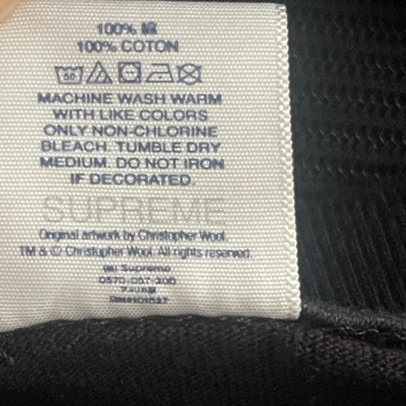 Supreme Christopher Wool Tee 2021 Size L - Picture 10 of 11